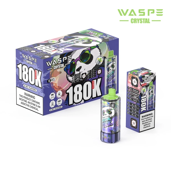 WASPE 180K Puffs 8 em 1 Cristal descartável Vape Frete grátis China Warehouse 4 WASPE 180K Puffs 8 em 1 Cristal descartável Vape Frete grátis China Warehouse
