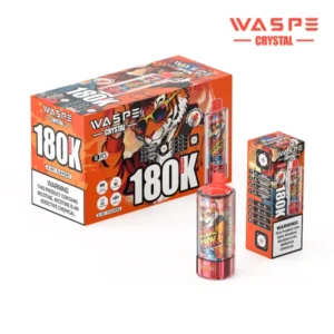 WASPE 180K Puffs 8 in 1 Crystal Disposable Vape Free Shipping China Warehouse