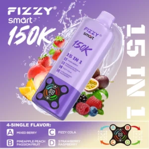 Fizzy 150k Puffs 15 in 1 Best Disposable Vape 150000 Free Shipping EU Warehouse
