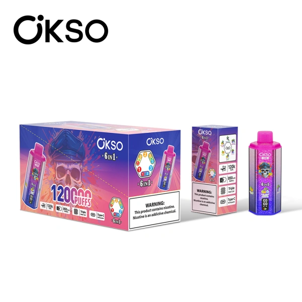 OKSO 120K Puffs 6 in 1 Best Disposable Vape Shop 120000 Free Shipping China Warehouse 5 OKSO 120K Puffs 6 in 1 Best Disposable Vape Shop 120000 Free Shipping China Warehouse