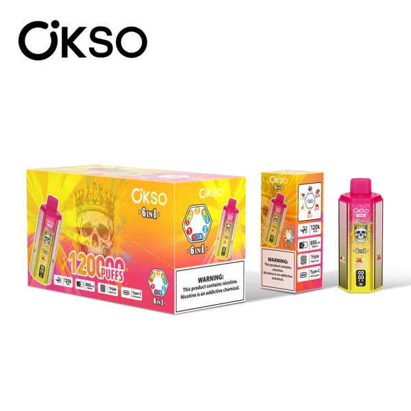 OKSO 120K Puffs 6 in 1 Best Disposable Vape Shop 120000 Free Shipping China Warehouse 4 OKSO 120K Puffs 6 in 1 Best Disposable Vape Shop 120000 Free Shipping China Warehouse