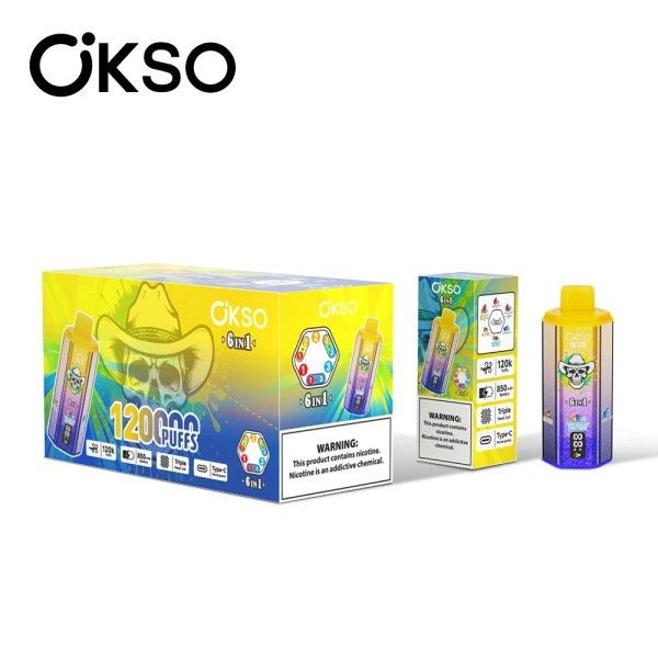 OKSO 120K Puffs 6 in 1 Best Disposable Vape Shop 120000 Free Shipping China Warehouse 7 OKSO 120K Puffs 6 in 1 Best Disposable Vape Shop 120000 Free Shipping China Warehouse
