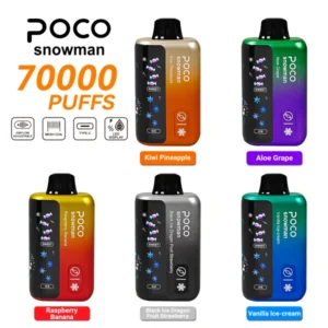 POCO 70000 Puffs Snowman Adjustable Coolness and Sweetness Disposable Vape EU Warehouse