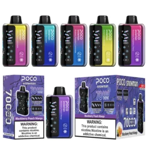 POCO 70000 Puffs Pupazzo di Neve Regolabile Freschezza e Dolcezza Vape usa e getta Magazzino UE