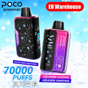 POCO 70000 Puffs Snowman Adjustable Coolness and Sweetness Disposable Vape EU Warehouse