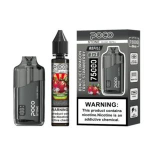 POCO Stone 75000 Puffs 75k Refillable Crystal Disposable Vape With 40ml Oil EU Warehouse