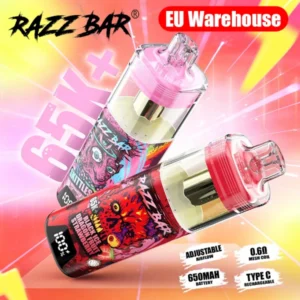 Razz Bar 65k+ Puffs Crystal Disposable Vape Free Shipping EU Warehouse