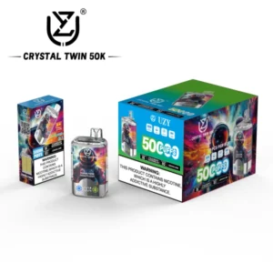 UZY 50000 Puffs Crystal Twin 50k Sabores duplos Vape descartável Envio grátis Armazém da UE