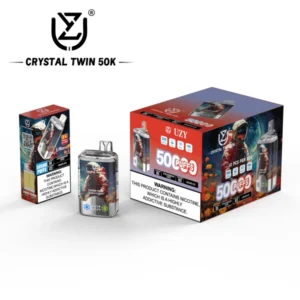 UZY 50000 Puffs Crystal Twin 50k Double Flavours Disposable Vape Free Shipping EU Warehouse
