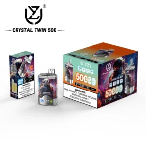 UZY 50000 Puffs Crystal Twin 50k Sabores duplos Vape descartável Envio grátis Armazém da UE