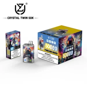 UZY 50000 Puffs Crystal Twin 50k Sabores duplos Vape descartável Envio grátis Armazém da UE
