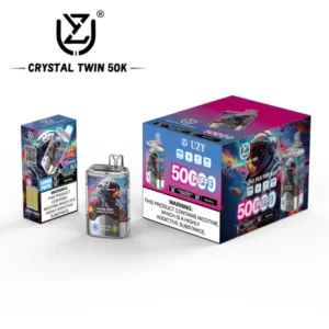UZY 50000 Puffs Crystal Twin 50k Sabores duplos Vape descartável Envio grátis Armazém da UE