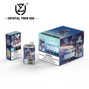 UZY 50000 Puffs Crystal Twin 50k Sabores duplos Vape descartável Envio grátis Armazém da UE