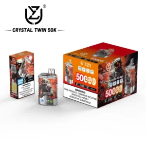 UZY 50000 Puffs Crystal Twin 50k Sabores duplos Vape descartável Envio grátis Armazém da UE