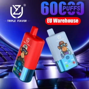UZY 60000 Puffs Wegwerp Vape 60k Drievoudige Smaken 3 in 1 Gratis verzending EU Warehouse